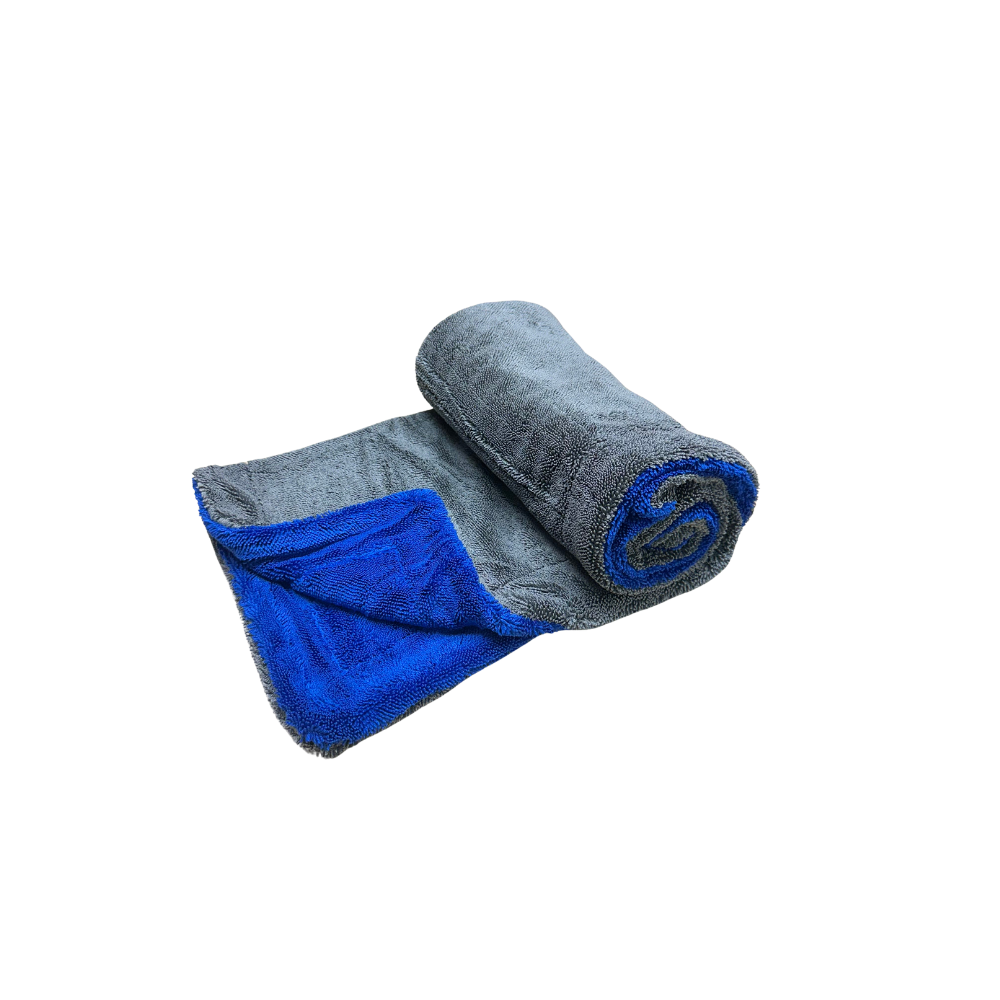 MCC Signature Double Twist Drying Towel - Blue & Grey (50x80)