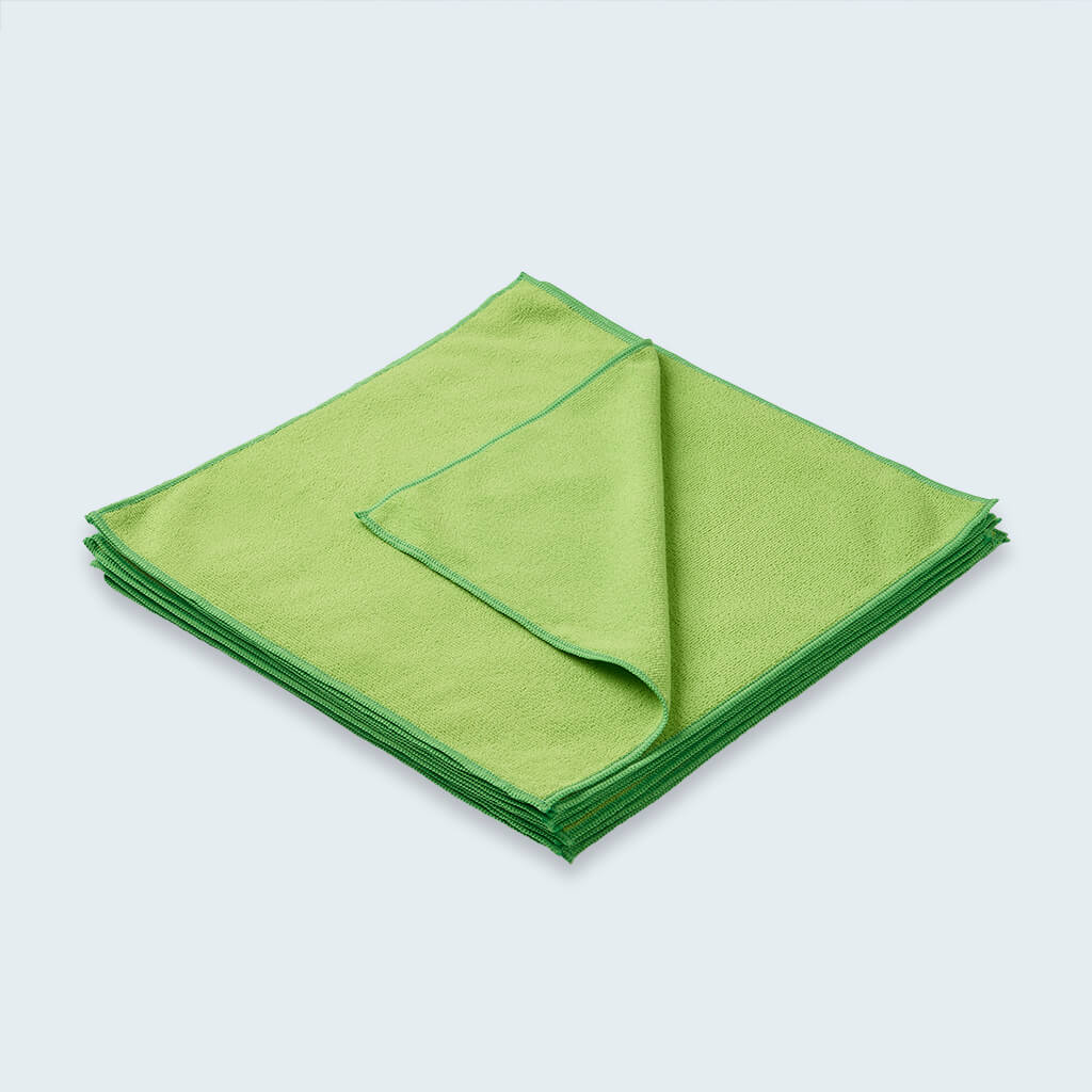 Duel Auto Care General Purpose Microfibre Cloth - Green (10 Pack)