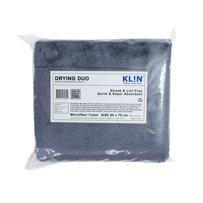 Klin Korea Large Duo Drying Towel - Grey