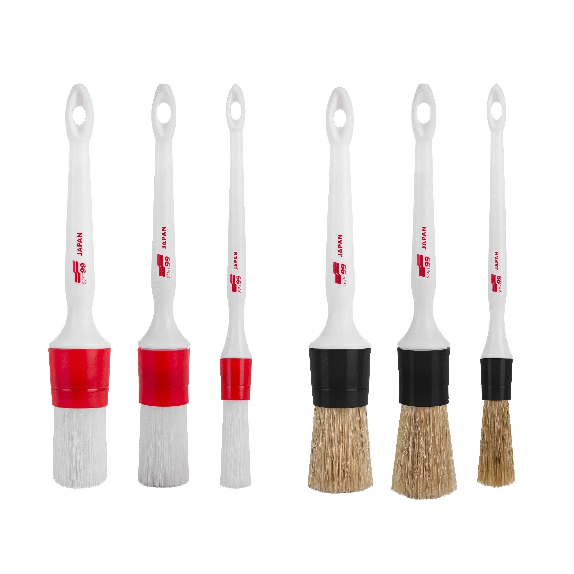 SOFT99 Exterior & Interior Brush Set - 6 pcs